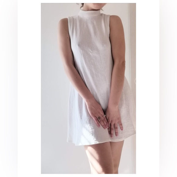 White Sheer Dress - Picture 3 of 5